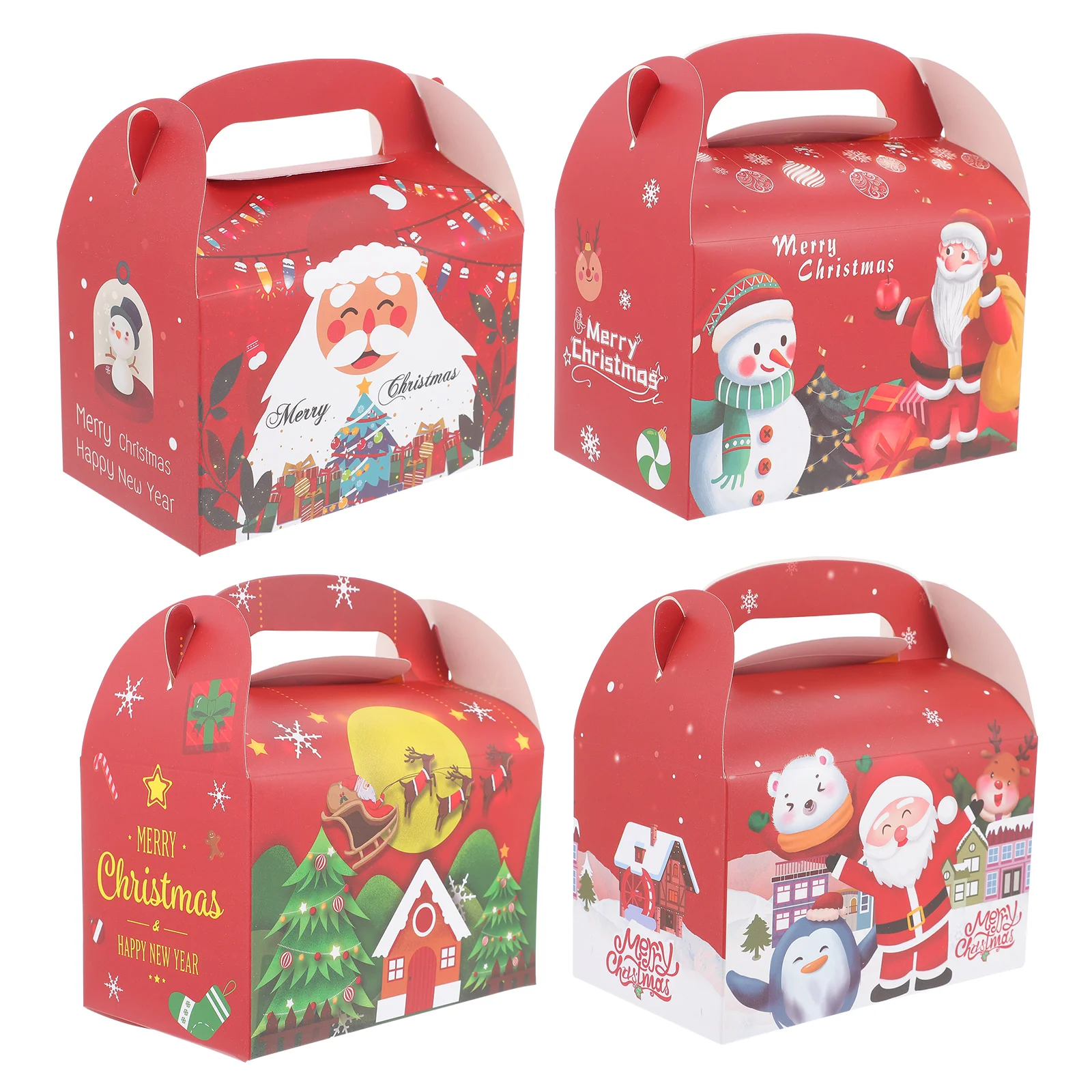 

Christmas Box Gift Boxespartyeve Bakery Foldingcandy Supplies Packaging G Containers Paper Decorative Cakefavor Goodie