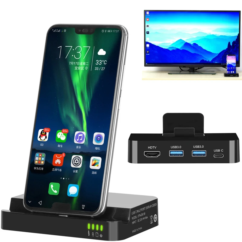 

Type C TO USB 3.0 Hub OTG Card Reader Dock Charger for Huawei P20 P30 P40 for Samsung S8 S9 S10 Note 10 Phone Screen Share To TV