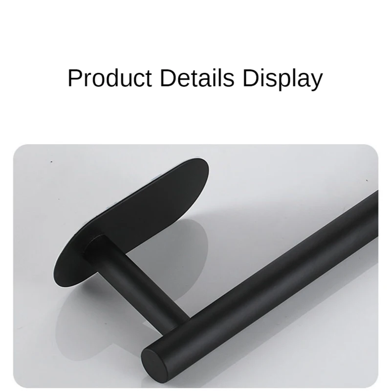 Черные Аксессуары для ванной комнаты без сверления держатель рулона туалетной