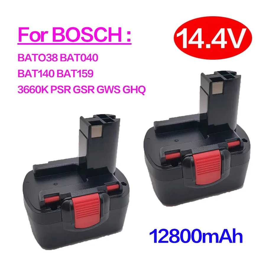 Фото ☛ Bottool-Power Tool Battery для Bosch, 12800 мАч, 14,4 В, BAT038, BAT040, BAT140, PSR 14,4VE-2, GSR 14,4 В, GDS, 35614, BAT041 №2