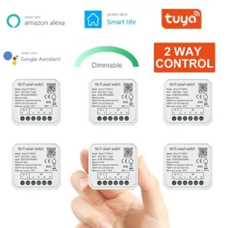 

WiFi DIY Module Smart Life Support 2Ways Control App Remote Control Light Breaker 100-240V Work with google Home Alexa