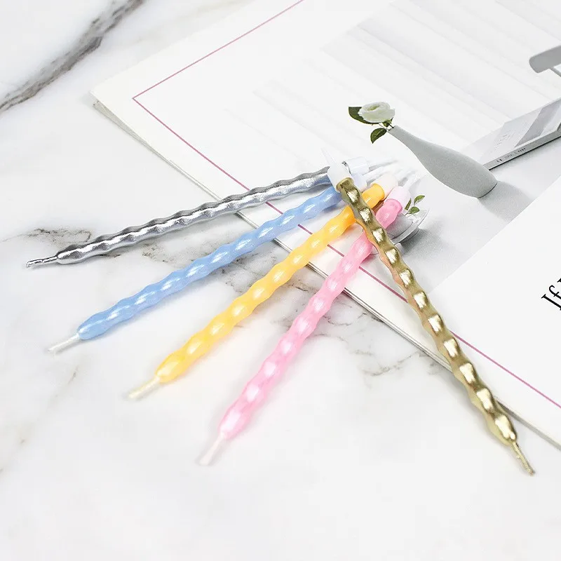 

2pcs Pink Color Thread Birthday Candle Cake Decoration Party Festival Cake Decorating Candle Kids Festival Celebration m