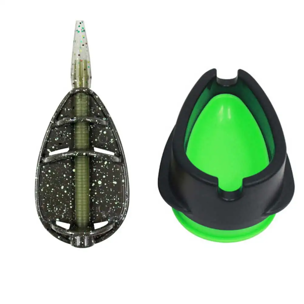 

Durable Fishing Feeder Fishing Tackle Part Accessories New Portable Tools Zinc Alloy 1 Set 25/35/45g 7.6x3.2cm