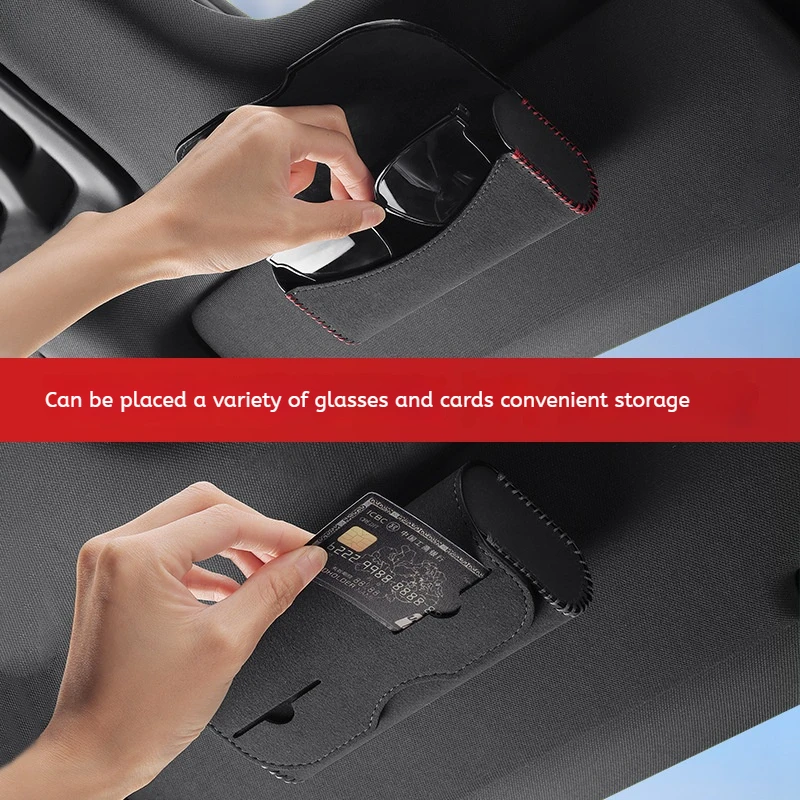 Автомобильный солнцезащитный козырек футляр для очков держатель карт билетов