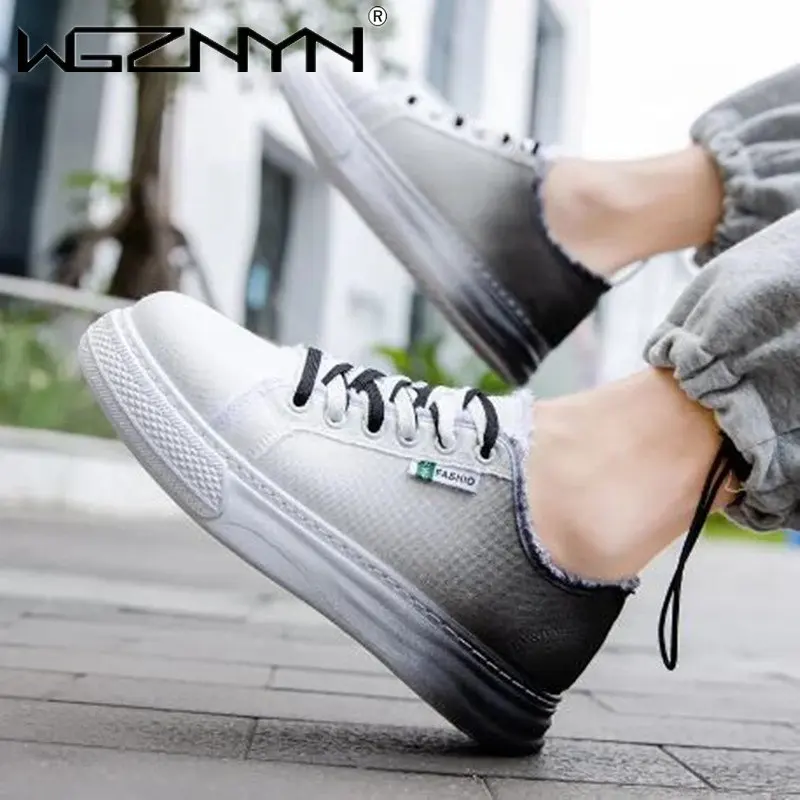 

Кроссовки мужские/женские на шнуровке, Повседневные Дышащие, модная обувь для пар, белые, весна-осень 2023