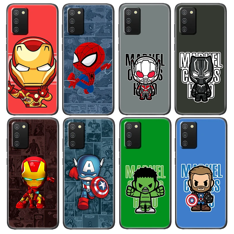 

Avengers Marvel hero cartoon Case For Samsung Galaxy A52S A72 A71 A52 A51 A12 A32 A21S A73 A13 A53 4G 5G Soft Black Phone Cover