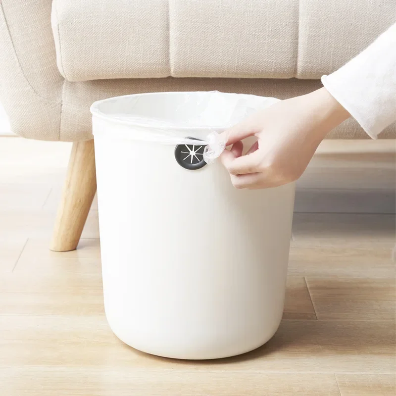8/12л Портативный Многоразовый Пластиковый Мусорный Бак Креативная Круглая Форма