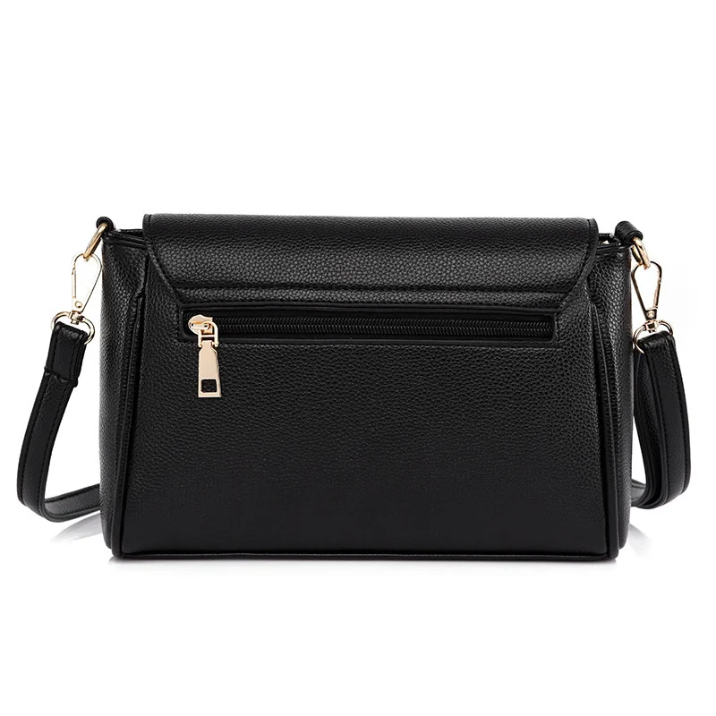 Women's bag 2022 new splicing Single Shoulder Messenger Bag fashionable atmosphere middle-aged women's bag simple mother's small