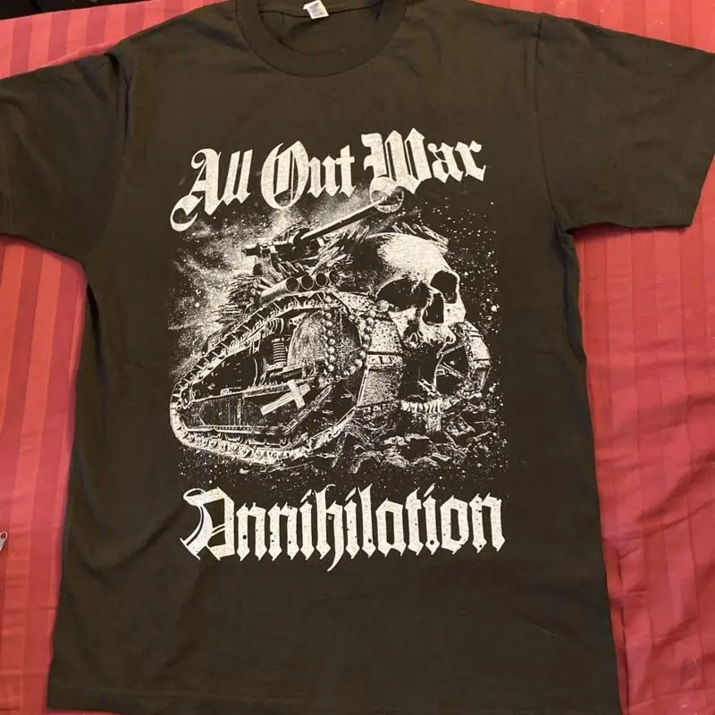 Фото Рубашка All Out War Band Annihilation, новый размер, средний размер №1