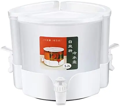 

distributor Water refrigerator 5.2 liter juice dispenser 360 ° rotating beverage dispenser container Large Capacity Camping Jui