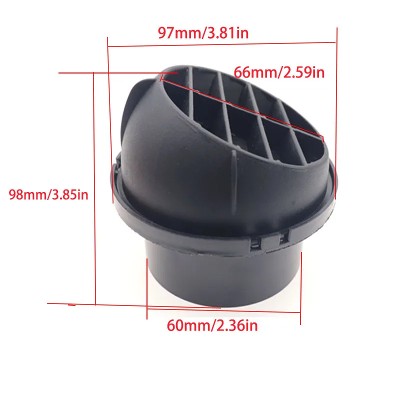 

75 мм 60 мм 42 мм теплый обогреватель стояночный обогреватель воздушный воздуховод автомобильный обогреватель направленный поворотный для Webasto грузовик автозапчасти