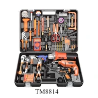 household repair tools kit 12v cordless lithium electric 650w impact drill 700w angle grinder power tool sets for home