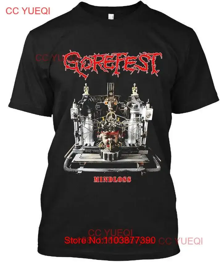 NWT Gorefest Mindloss Dutch Death Metal Band Музыкальный альбом Винтажная футболка с длинными или