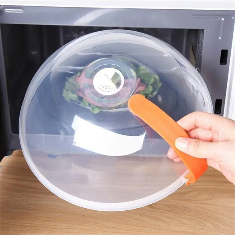 

Transparent Anti-sputtering Food Cover Protective Cover With Steam Hole Oven Oil Cap Kitchen Tools And Gadgets Microwave