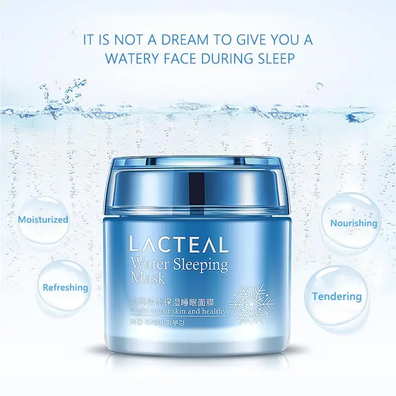 

100g Moisturizing Sleep Mask Whitening Depth Replenishment Hyaluronic Acid Anti Aging Anti Wrinkle Nourishing Face Cream Mask