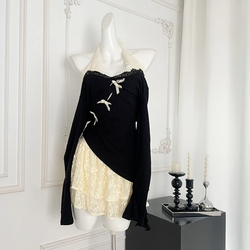 LUZHEN оригинальный нишевый дизайн вязаные комплекты из двух предметов новинка 2024