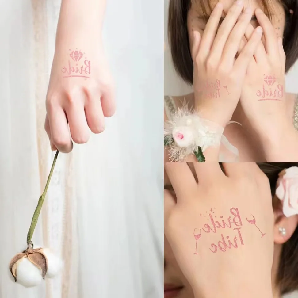 Временные татуировки в стиле граффити розовое золото водонепроницаемое боди-арт