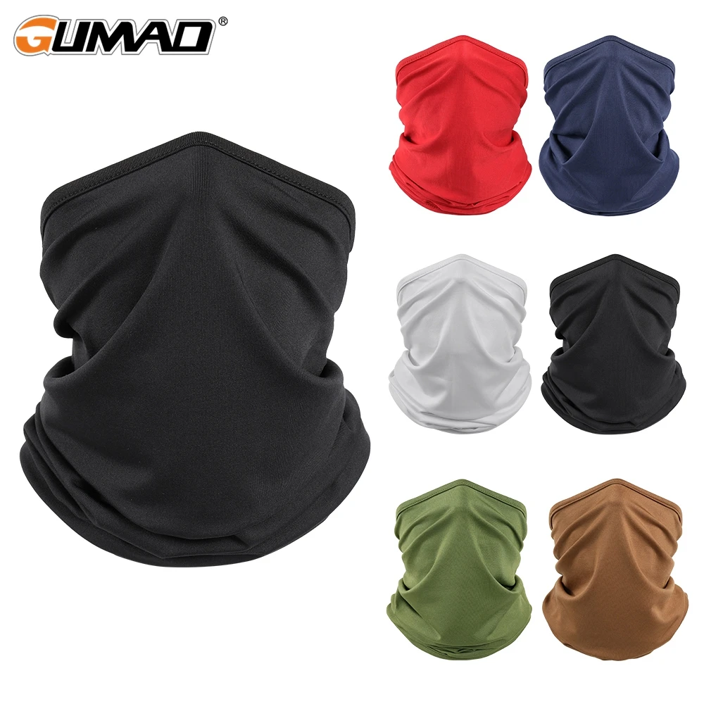 

Summer Cool Bandana Running Hiking Hunting Tube Mask Half Face Cover Sport Fishing Ski Cycling Bicycle Black Headband Men Women