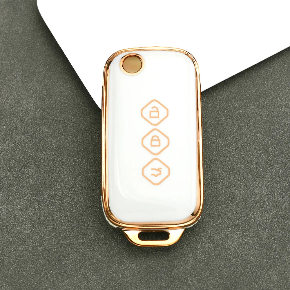 

3-кнопочный автомобильный брелок из ТПУ для Baojun 510 730 360 560 RS-5 530 630 Wuling Hongguang S, чехол для автомобильного ключа, защитный чехол, аксессуары