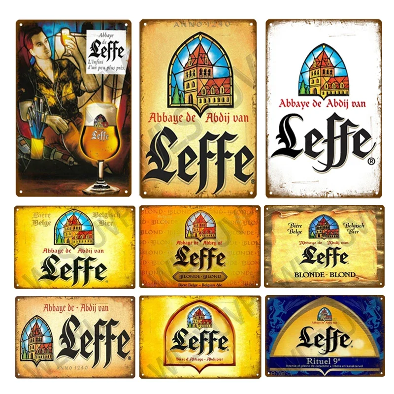 Металлическая Табличка Leffe Винтажная Вывеска Для Винного Бара Настенный Декор