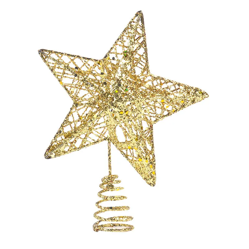 Топпер с золотой звездой для украшения рождественской елки идеально подходит