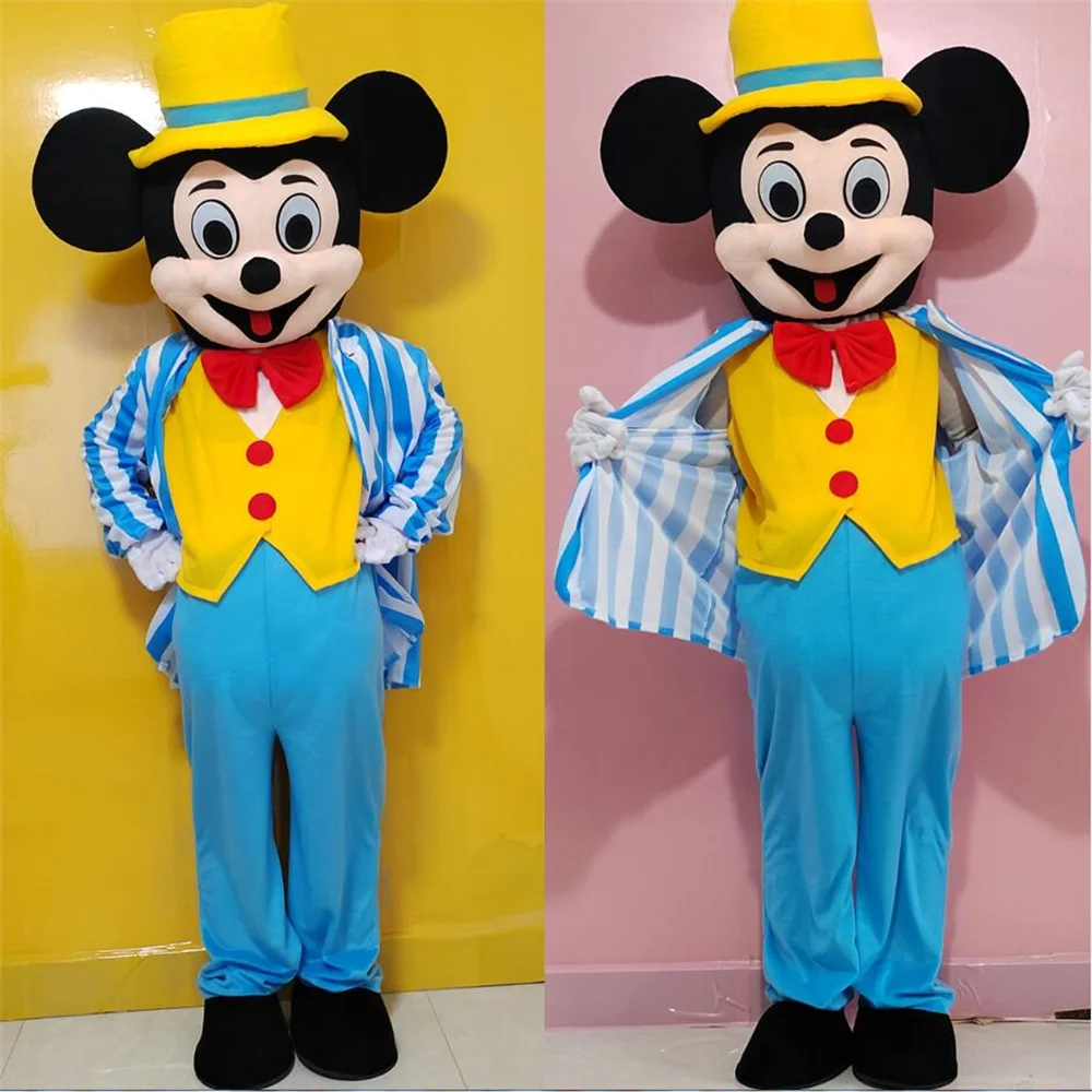 2022 New Disney Mickey Mouse Mascot Costume Winnie the Pooh Cartoon Halloween Fancy Dress Christmas Cosplay Party Event |