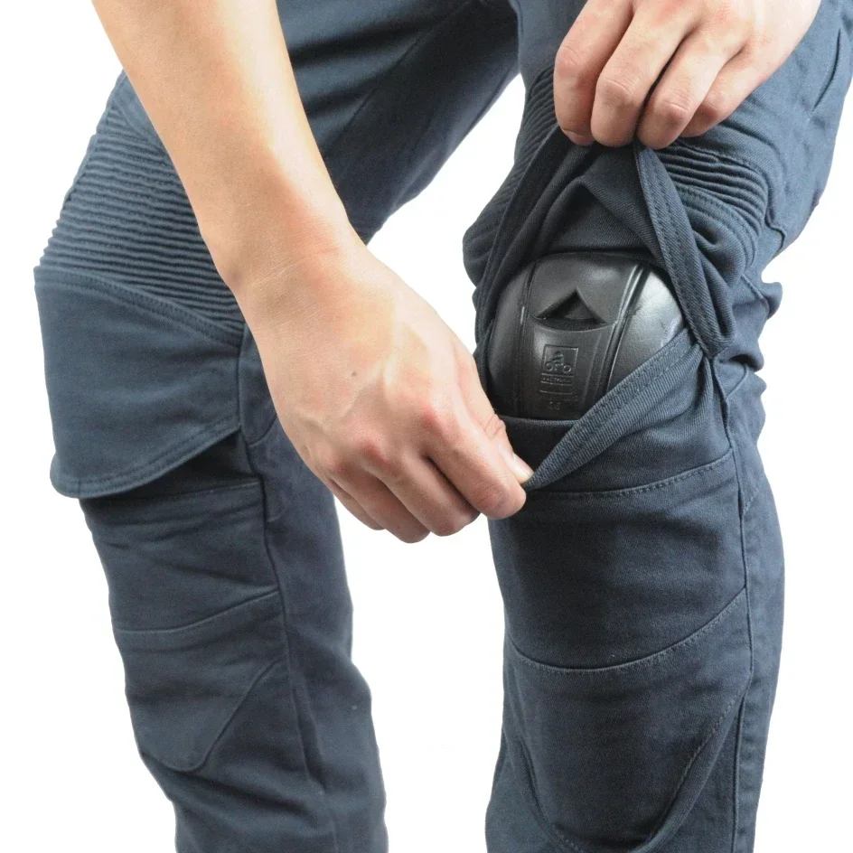 Мотоциклетные брюки Pantalon Moto Homme Racing Брюки для мотокросса Motorpoof Джинсы Защитные