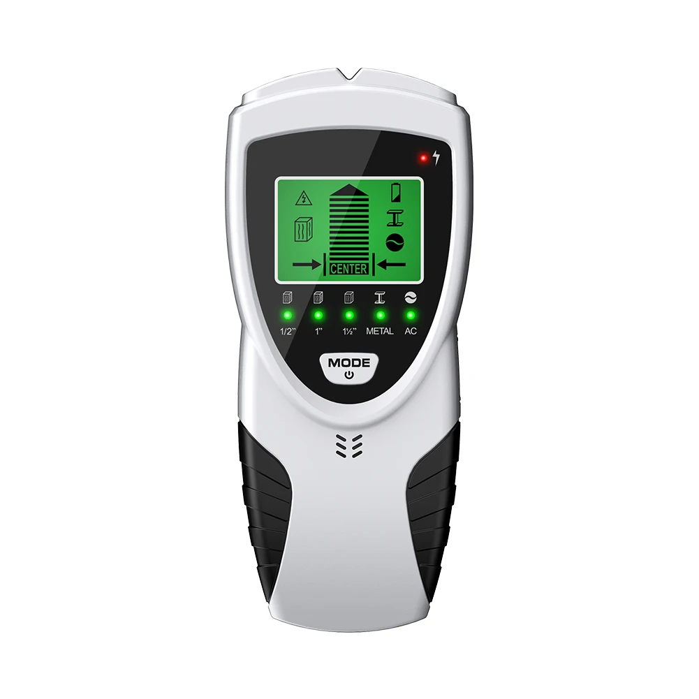 

5 In 1 Handheld Professional Depth Metal Detector Intelligent Microprocessor Chip LCD Display Stud Finder Wall Scanner Sensor