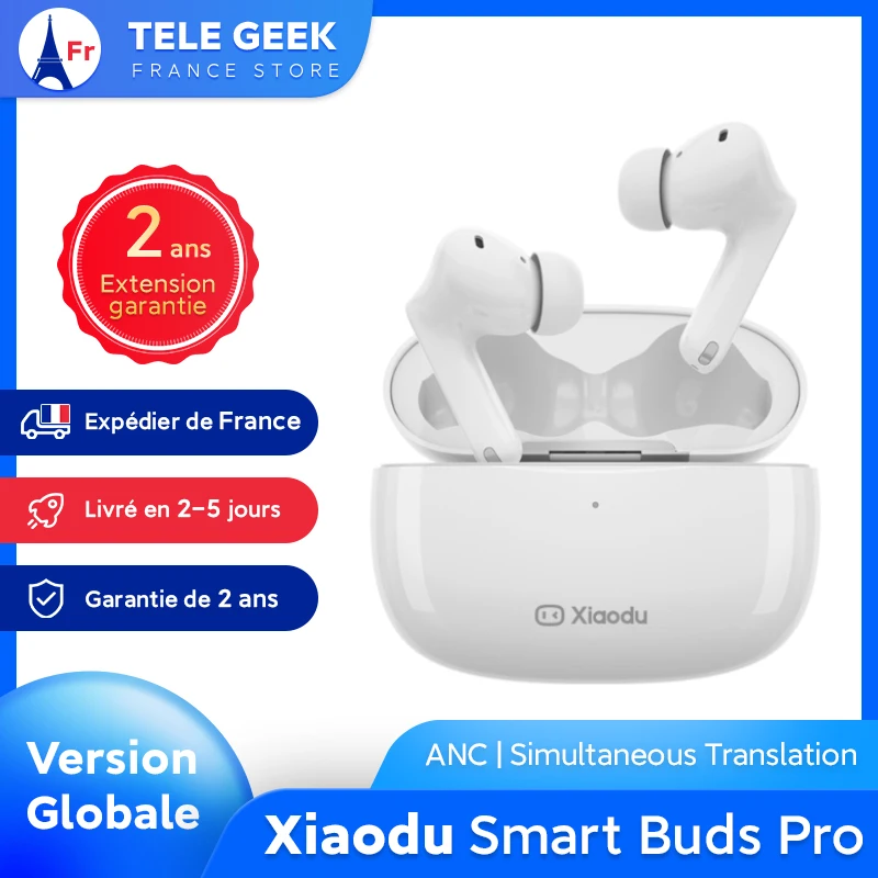 Беспроводные наушники Xiaodu Smart Buds Pro Bluetooth 5 2 ANC TWS 40 дБ |