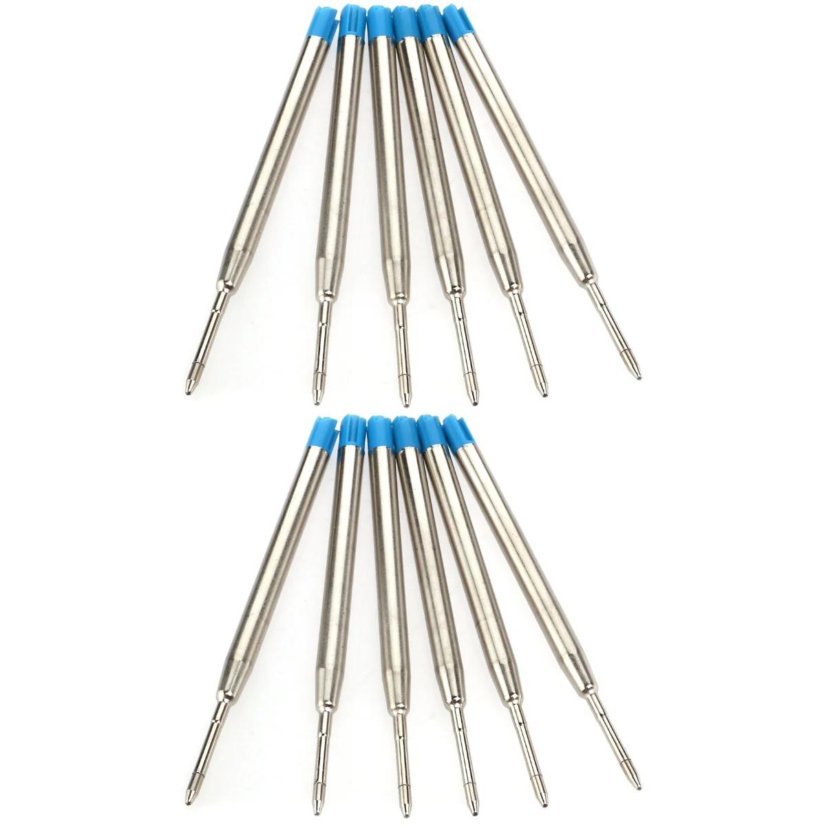 

12 10CM Blue Ballpoint Pen Ink Cartridges Refills
