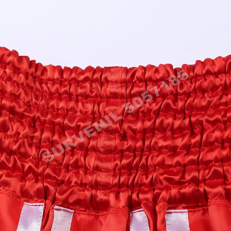 Thai Boxing Shorts Men Women Kids Boxer Training Trunks Lotus Ribbons Muay Thai Shorts Sanda Martial Arts Fight Kickboxing Pants