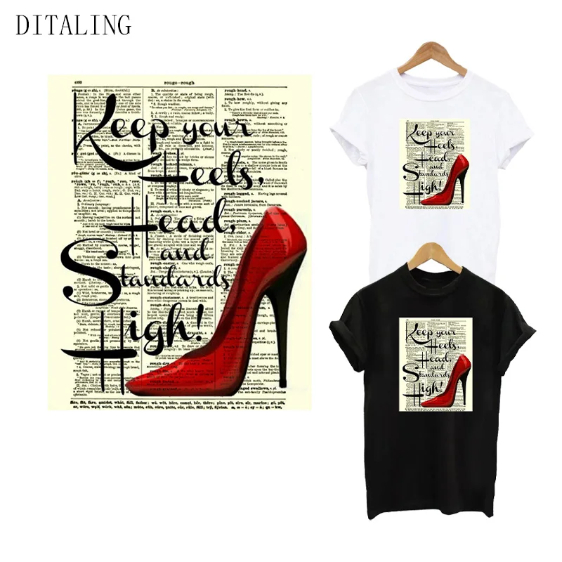 Нашивка на каблук для одежды термоклейкая наклейка футболку толстовки модная