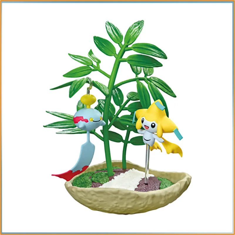 Фото Коллекция Re-Ment Pokemon Poketto Bonsai 3, Articuno, Greninja, Jirachi, Drizzile, миниатюры, экшн-фигурка, модель игрушки в подарок №5