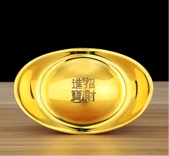 Китайский золотой фэншуй счастливые деньги твердый медный орнамент домашний