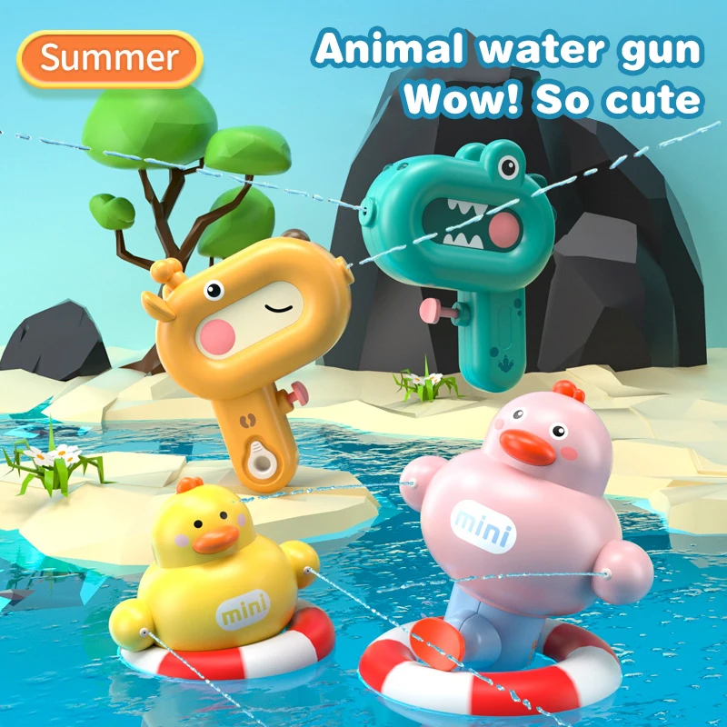 

Water Guns Water Pistols Summer Beach Pool Water Squirt Blasters Baby Animals Toys For Kids Kawaii Cute Children's Day Gifts