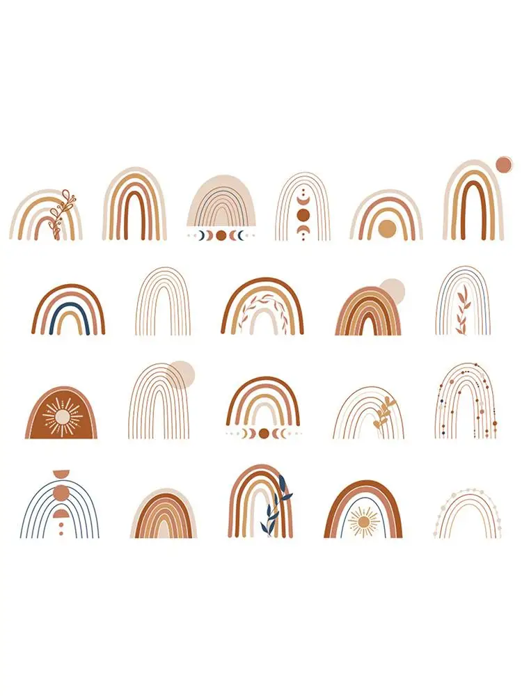 

Boho Rainbow Wall Decal Room Decor Wall Sticker for Kids Room