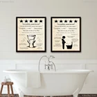 Невероятный опыт туалет крафт Цитата знак плакат печать удивительный опыт настенное Искусство Холст Картина 5 звезд Декор ванной комнаты