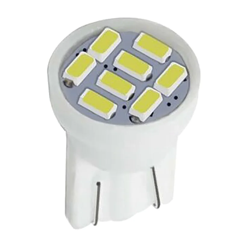 50 шт. яркие белые лампы T10 8SMD для внутреннего интерьера W5W 194 158 168 2825 K