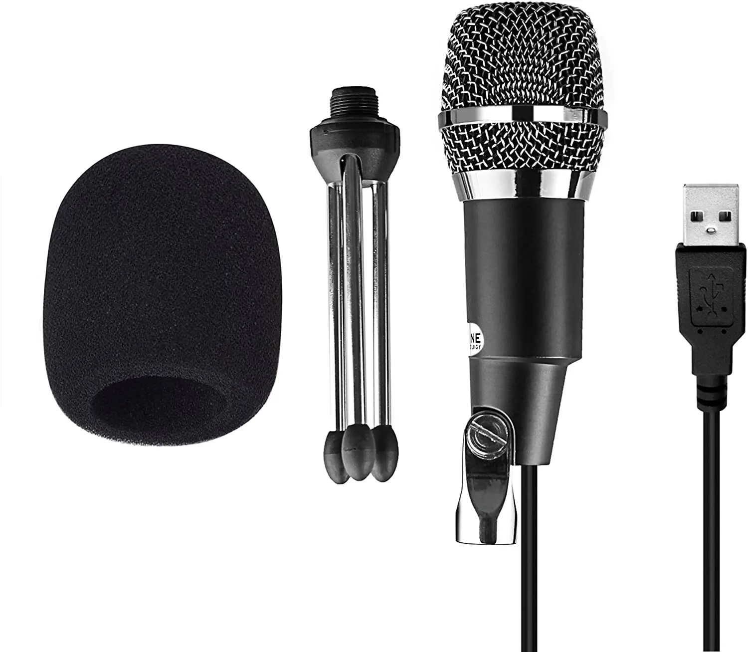 USB Microphone, FIFINE Plug and Play Home Studio USB Condenser Microphone for Skype, Recordings for YouTube, Google Voice enlarge