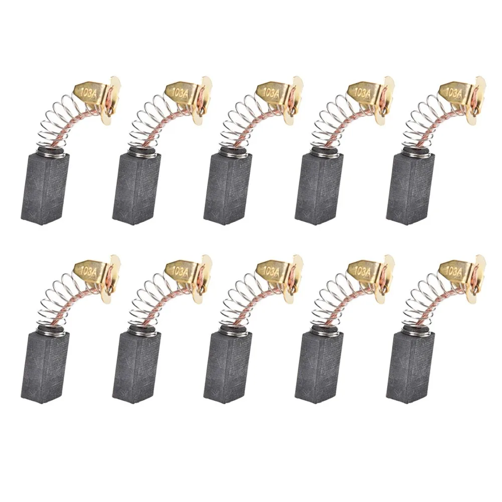 10pcs Carbon Brushes Spare Parts 6x10x16mm For Makita CB100 CB103 Power Tool Woodworking Tools Herramientas Brocas Ferramentas