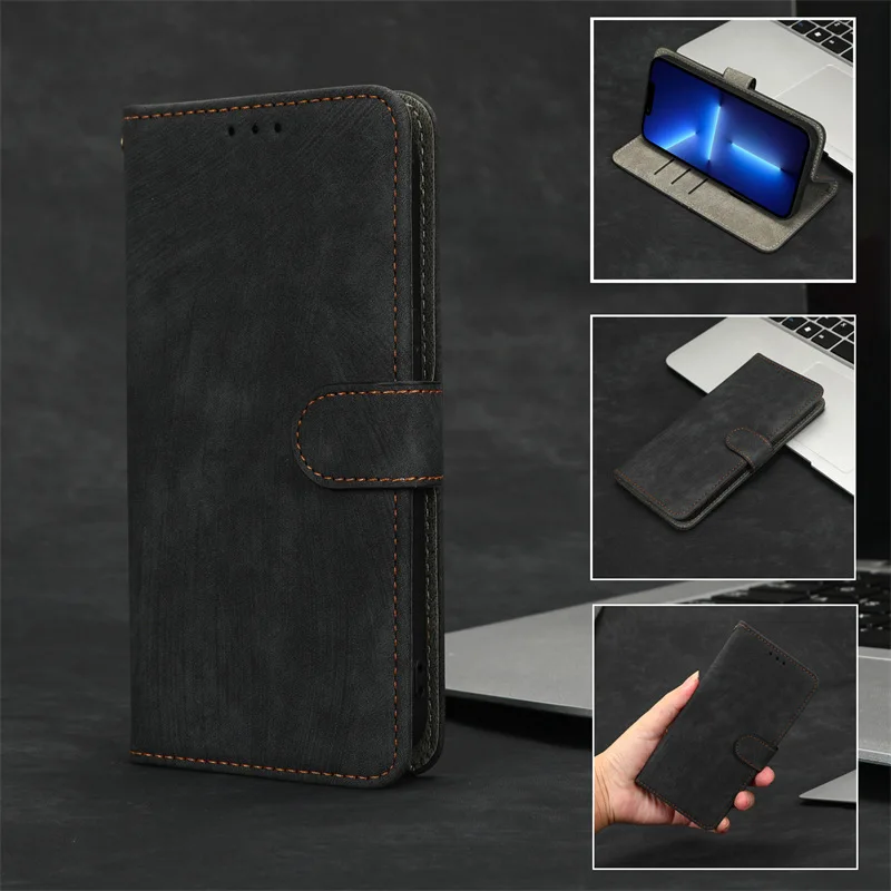 

Phone case for TCL 40R case TCL 40R case Pu leather flip cover bulit-in phone holder
