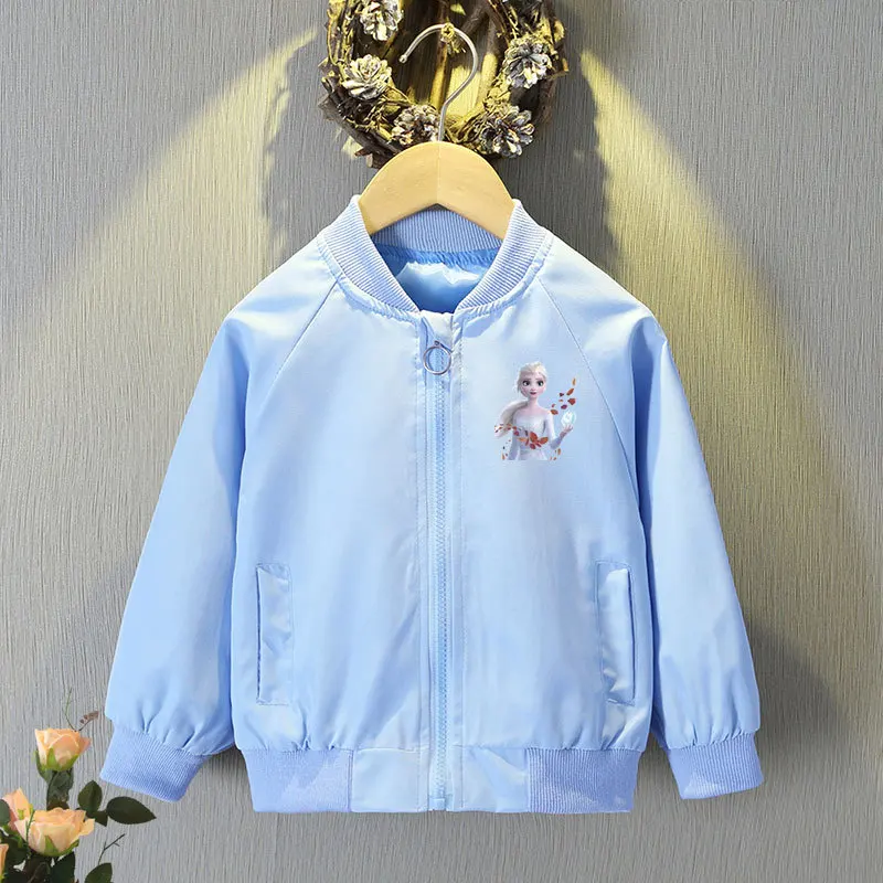 Куртка на молнии для маленьких девочек с принтом Холодное сердце | Детская одежда