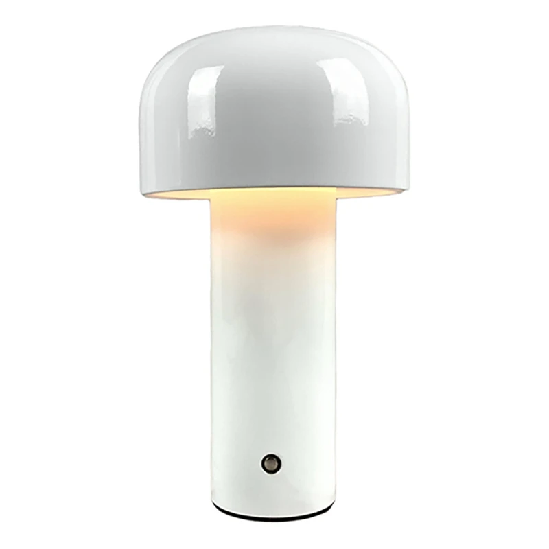 

Портативная Светодиодная настольная лампа JHD, беспроводной сенсорный перезаряжаемый светильник в виде грибов, USB, ночник для спальни