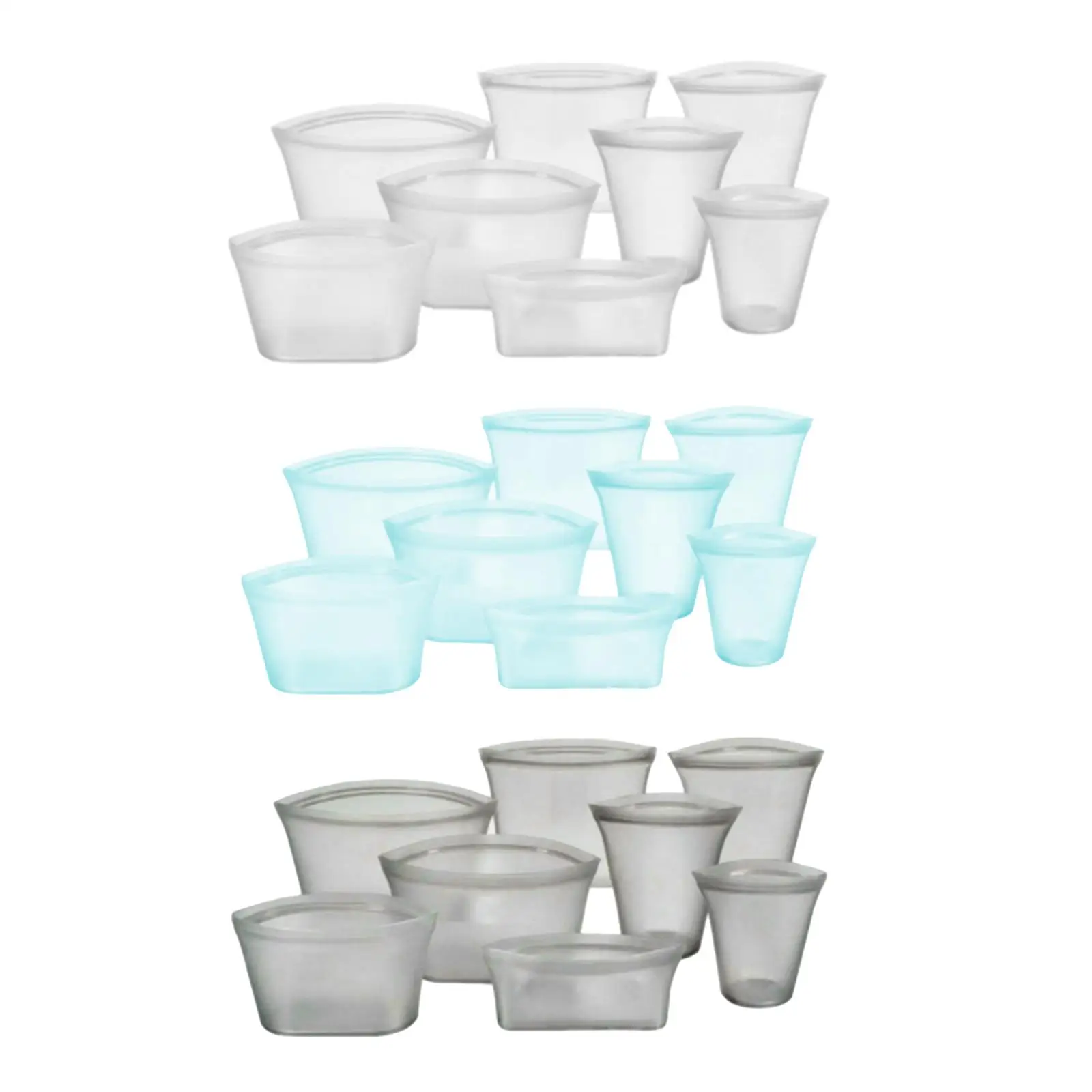 

8Pcs Kitchen Food Storage Containers Dishwasher Safe Sealed Bag for Lunch