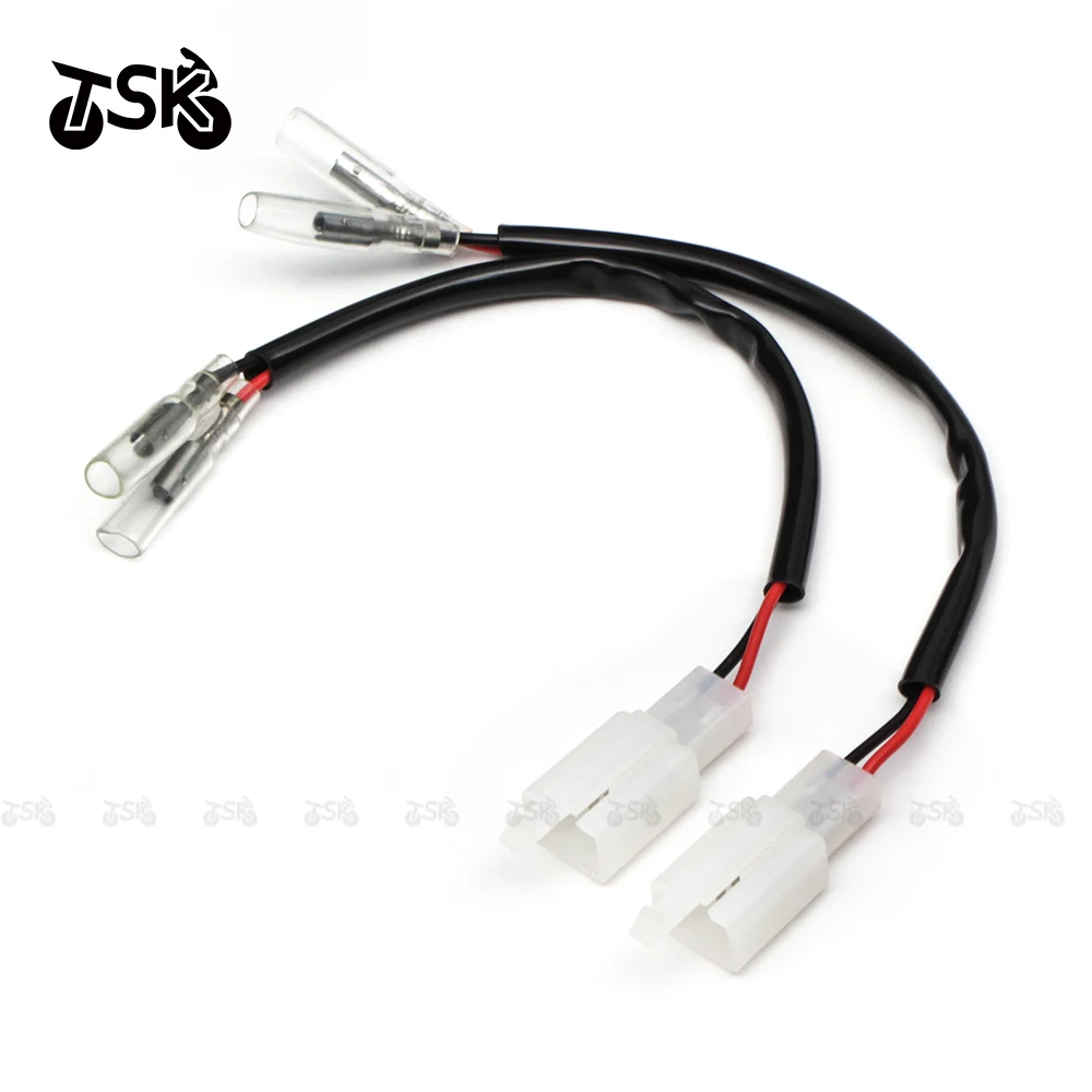 

2 Wires Turn Signal Connectors Plug Indicator Wiring Adapter Power Supply Connecting Line For Suzuki Honda Motorcycle Accessorie