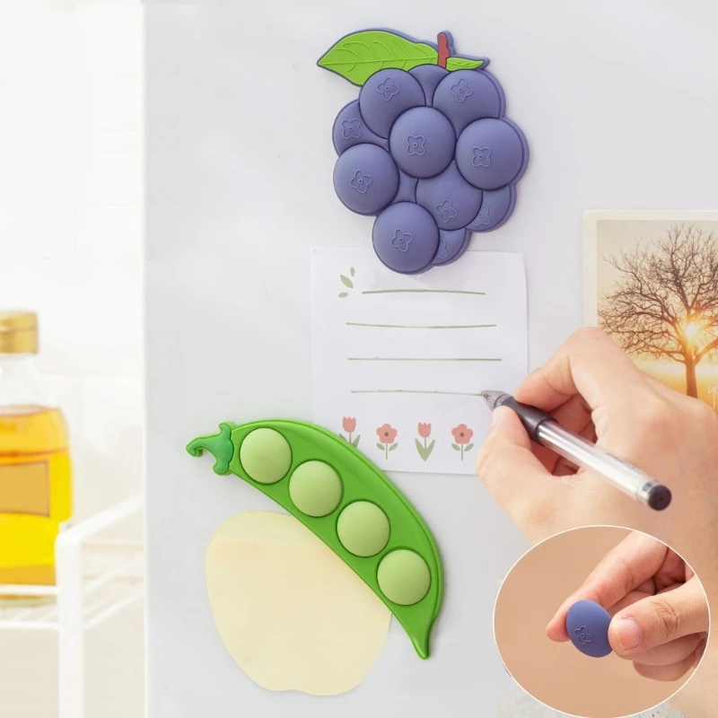 

3D Refrigerator Sticker Pea/Grape Bedroom Bathroom Wall Window