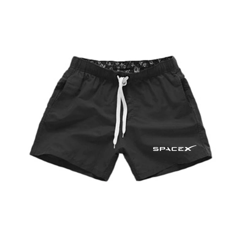 

Space X Summer Men's Shorts Sexy Low Waist Swimwear Breathable Beachwear Men's Swimming Shorts Colorful Beach Board Surf Shorts