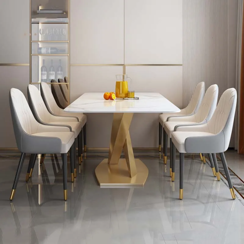 Современный металлический обеденный стол DUTRIEUX