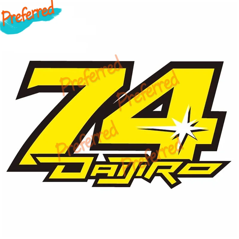 74 стикеры Daijiro Kato для автомобиля наклейки на лобовое стекло бампер Мотокросс