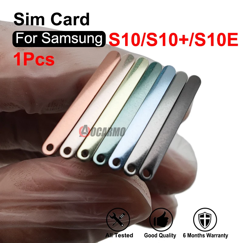 Черный, синий, серебристый, одинарный + двойной слот для Sim-карты MicroSD, слот для SIM-карты Samsung Galaxy S10 Plus S10 + S10E, запасная часть